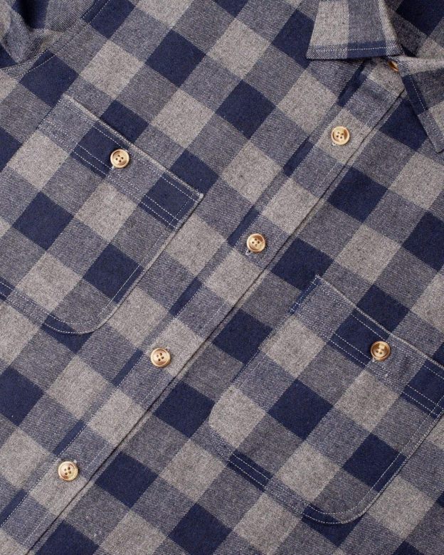 Alimens & Gentle Boy's Flannel Shirt Button Down Long Sleeve Plaid Casual Shirts