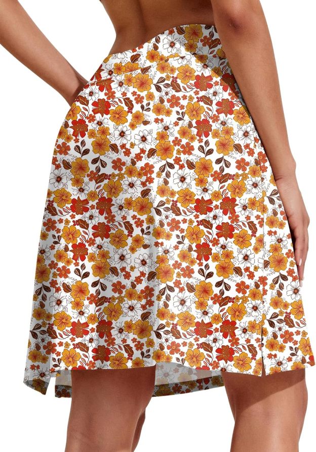 Women’s 20"-Inch Knee-Length Athletic Skirt with Pockets