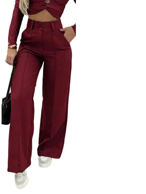 Women's Simple Wide-Leg Pants