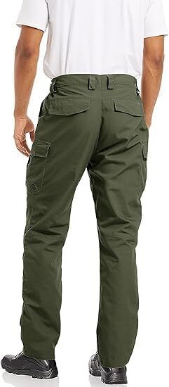 Men's Ripstop Tactical Pants, 9 Pockets,Water Repellent, Cargo Pants for Work, Hiking, Hunting