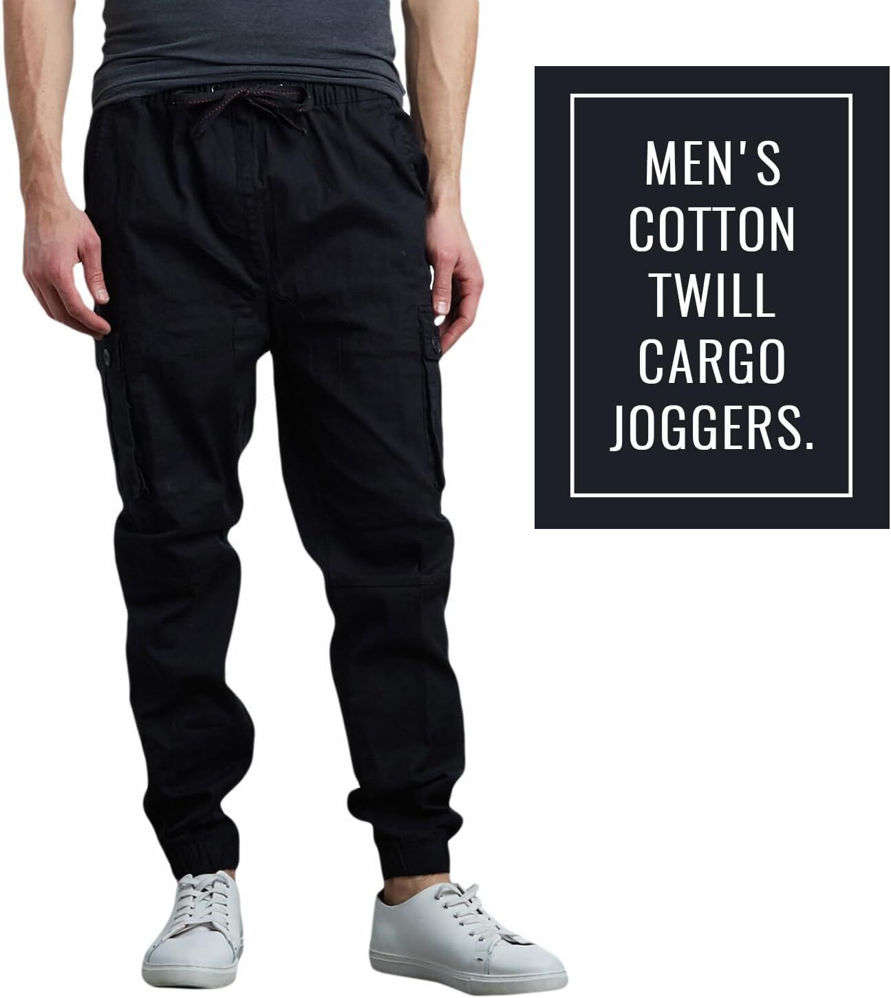Last Day Promotion🔥3-Pack Men's Cotton Flex Stretch Cargo CombatJogger Pants (Sizes, S-6XL)