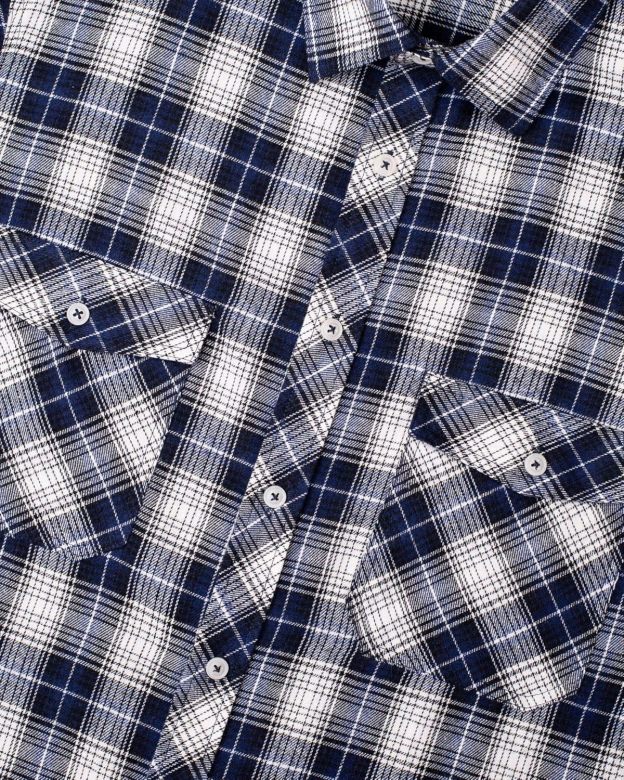 Alimens & Gentle Boy's Flannel Shirt Button Down Long Sleeve Plaid Casual Shirts