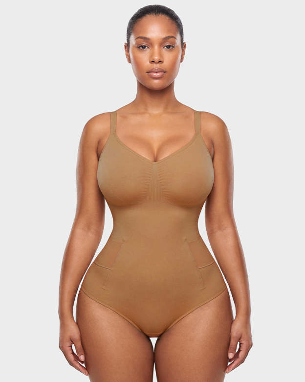 Deep V Camisole Bodysuit Shapewear