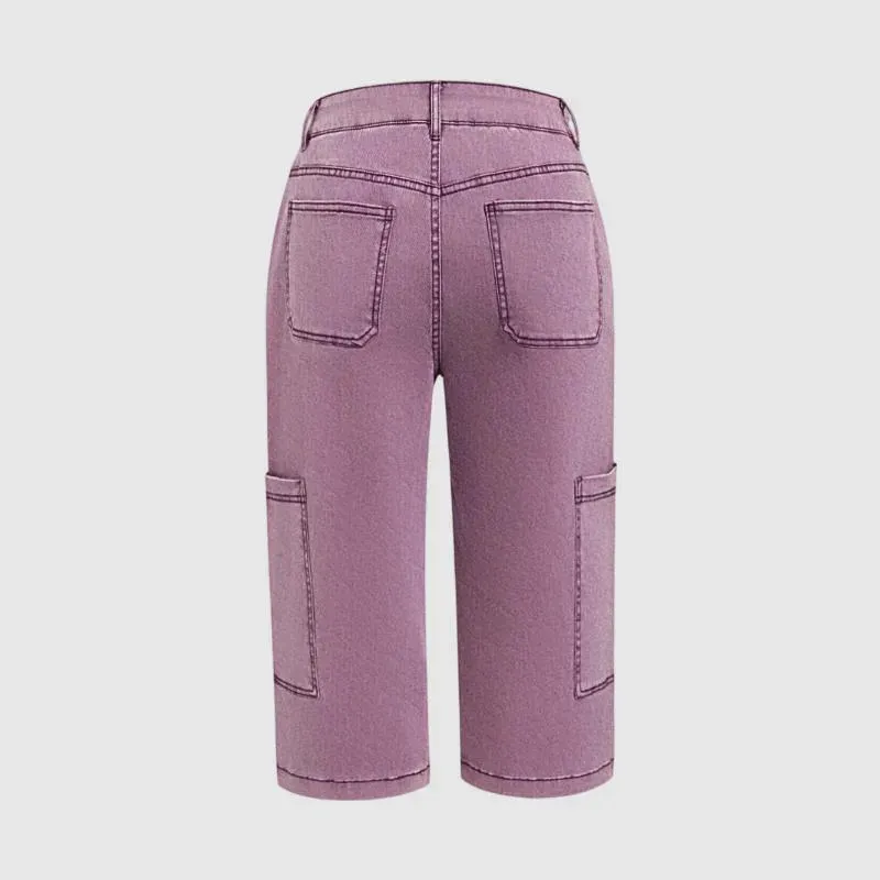 ⚡FINAL SALE⚡- Women's Mid-Rise Straight-Leg Cropped Pants