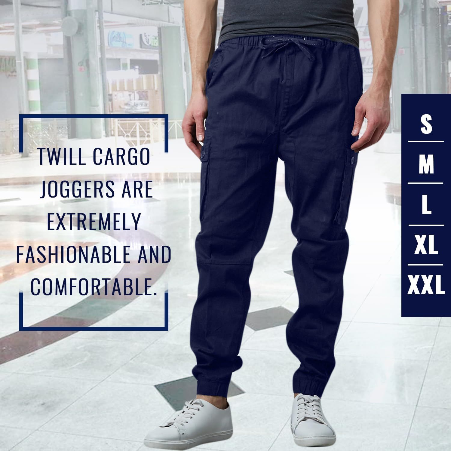 Last Day Promotion🔥3-Pack Men's Cotton Flex Stretch Cargo CombatJogger Pants (Sizes, S-6XL)
