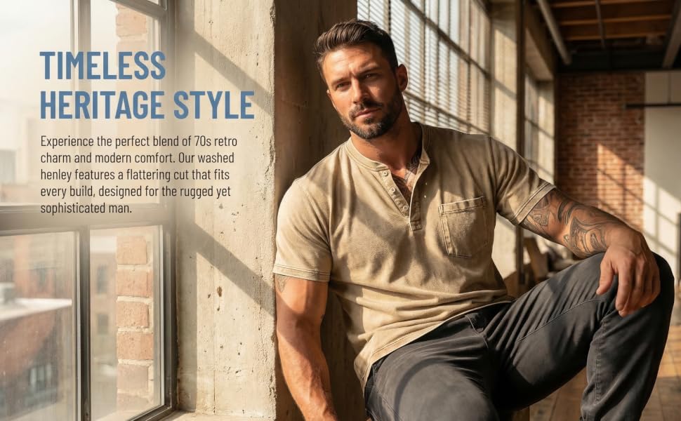 Vintage Men&amp;#39;s Henley