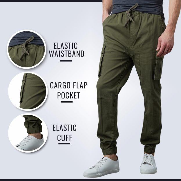 Last Day Promotion🔥3-Pack Men's Cotton Flex Stretch Cargo CombatJogger Pants (Sizes, S-6XL)