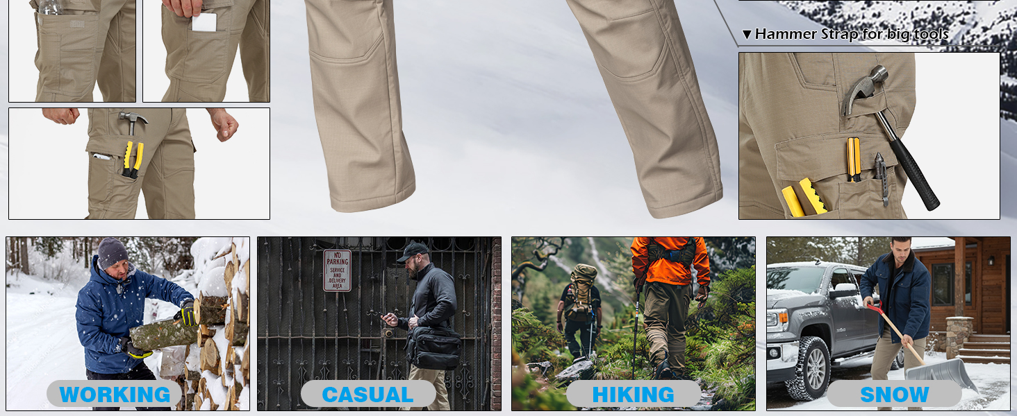 fleece work pants