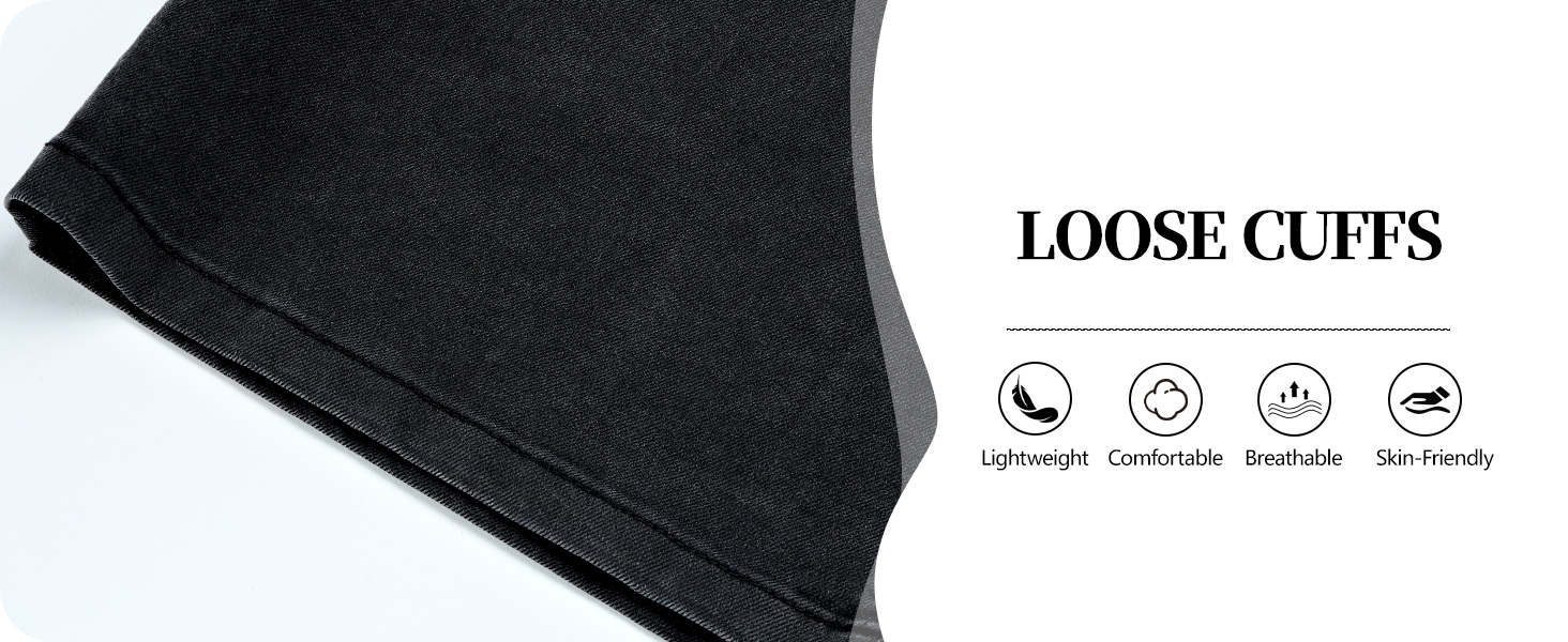 Y2K-inspired loose cuffs &mdash; retro street style meets all-day comfort.