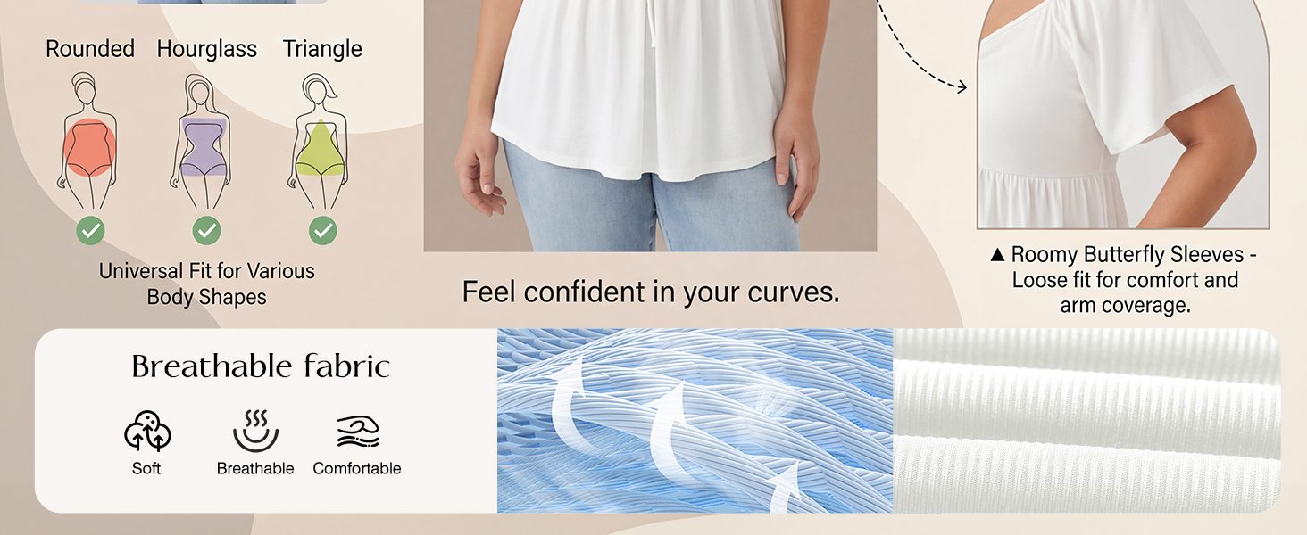 plus size shirts for curvy women