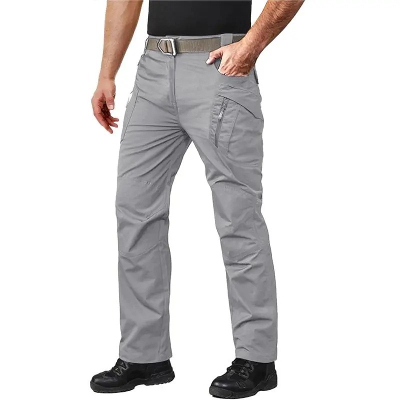 Men's Tactical Pants with 9 Pockets Rip-Stop Lightweight Work Hiking Pants FallFreshness