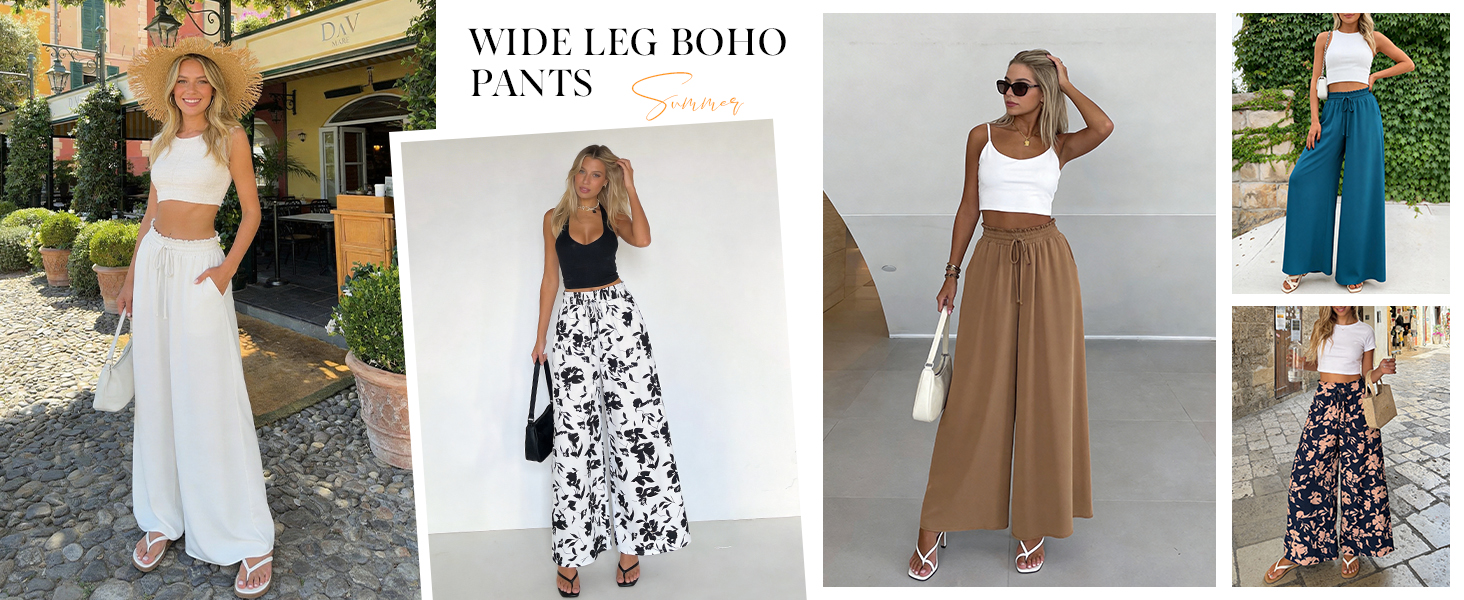 PRETTYGARDEN Palazzo Pants for Women