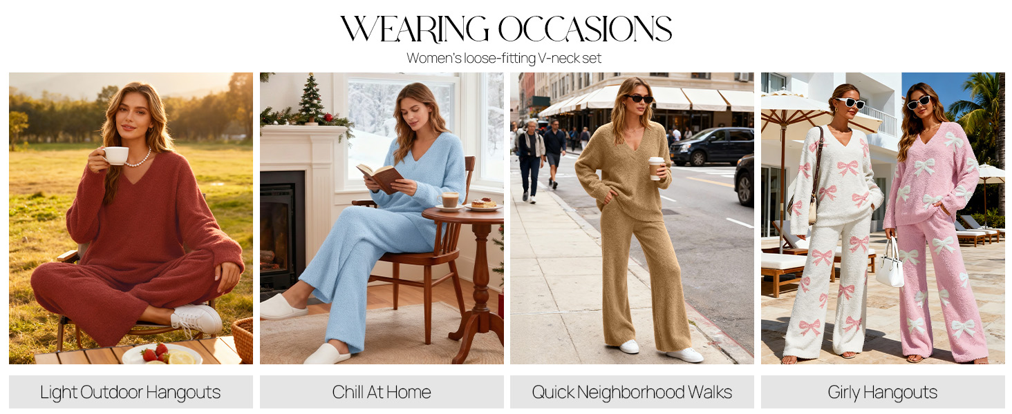 comfy 2 piece outfits for women