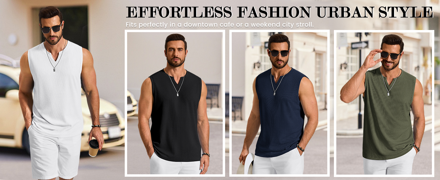 mens sleeveless knit shirt