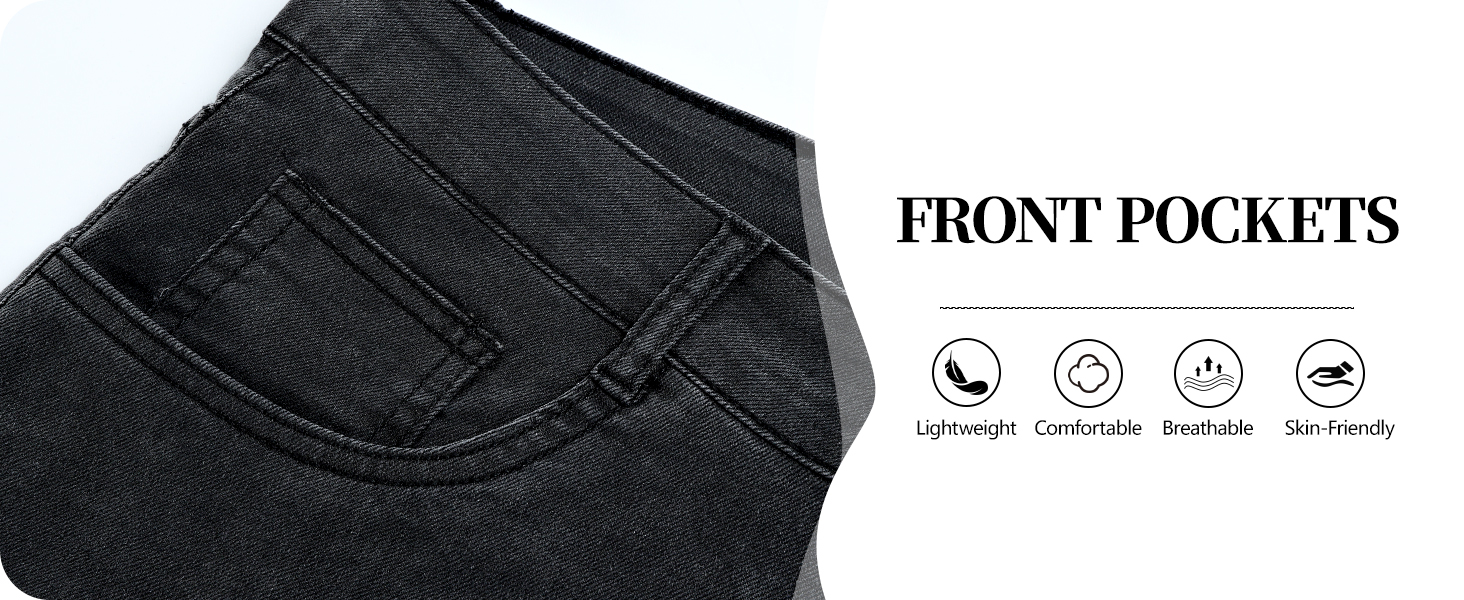 Secure front pockets for your essentials, paired with lightweight, breathable fabric.