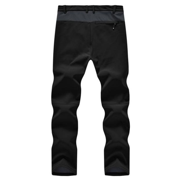 Men's All-Weather Insulated Cargo Pants - Waterproof Winter Snow Trousers with Fleece Lining
