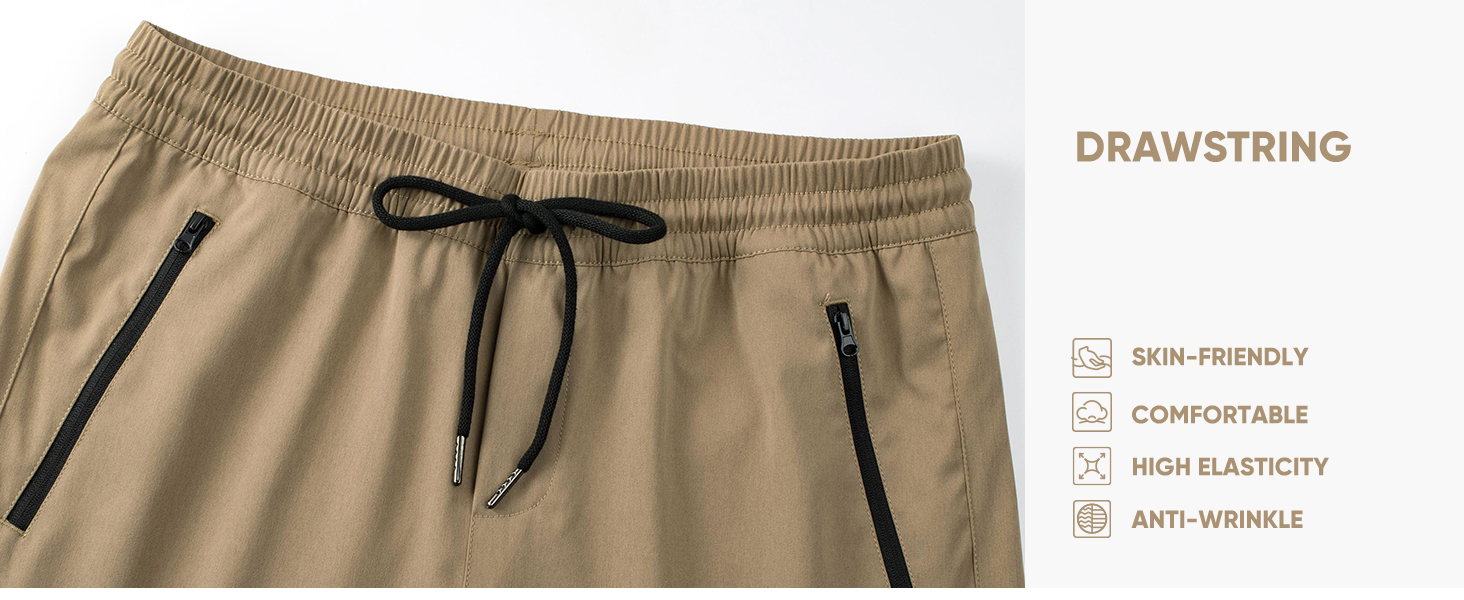 Drawstring Elastic Waist