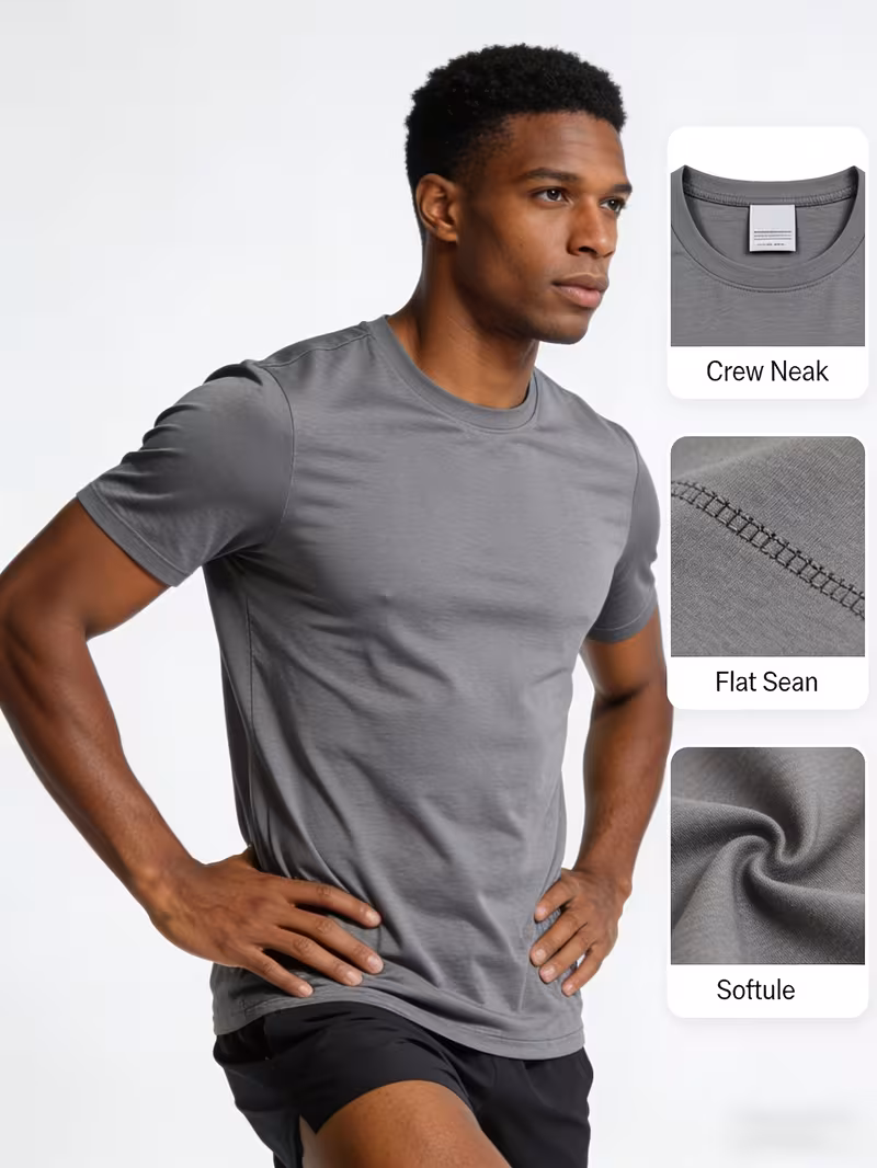 mens 8 pack workout shirts quick drying breathable cooling mesh athletic t shirts moisture wicking short sleeve gym running tops mens clothes   butfits for men practical gifts for boyfriend camiseta para hombre Product details 4