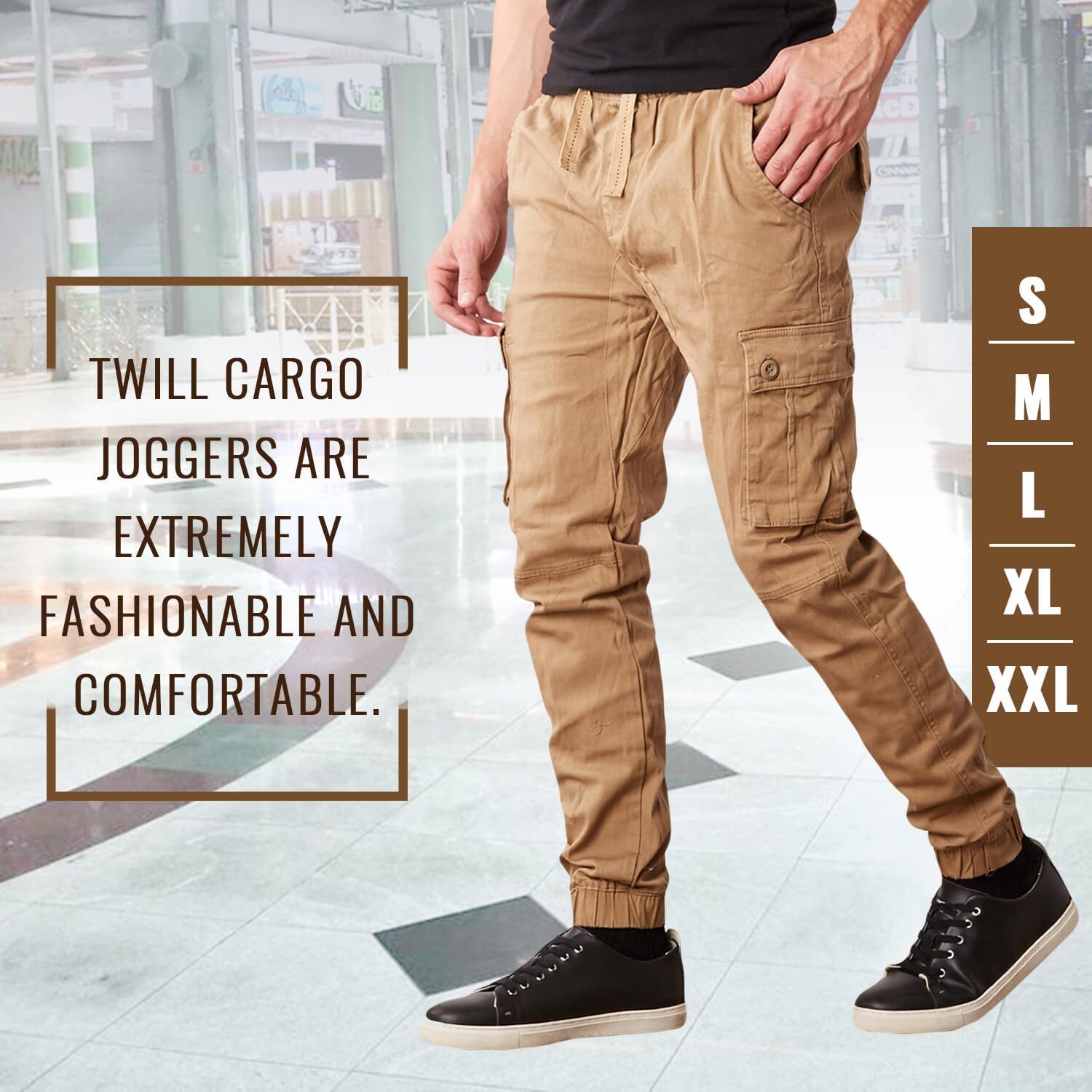 Last Day Promotion🔥3-Pack Men's Cotton Flex Stretch Cargo CombatJogger Pants (Sizes, S-6XL)