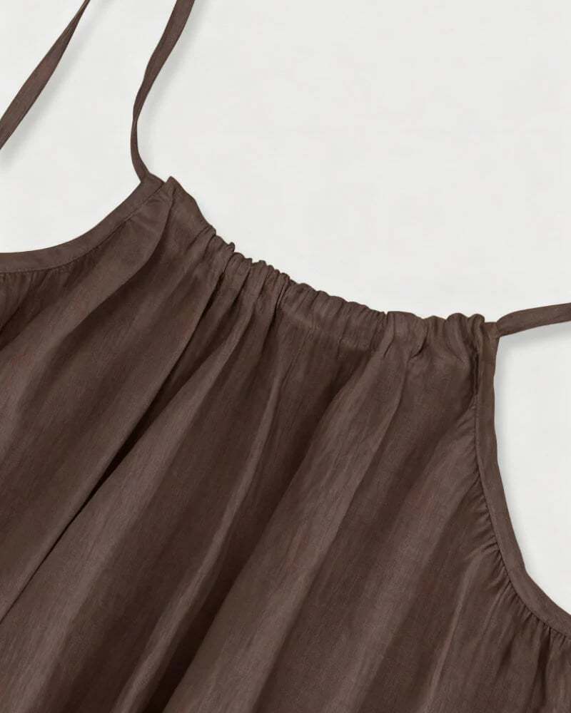 🎁LAST DAY SALE 89% OFF 🔥Women's Solid Color Backless Cami NightDress
