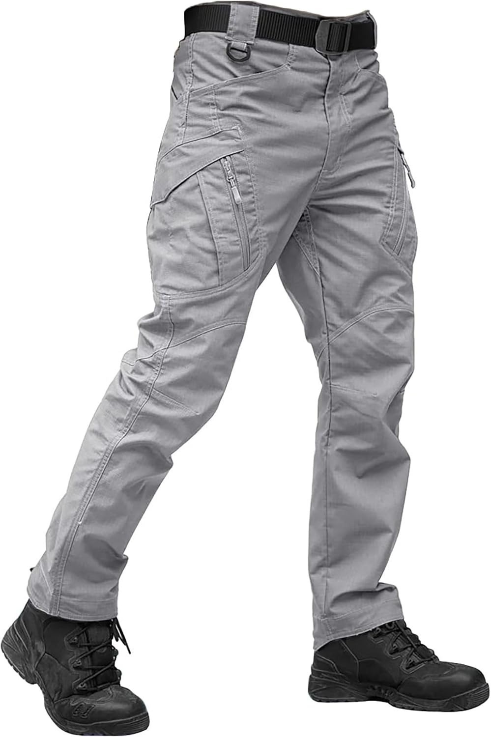 Men's Tactical Pants with 9 Pockets Rip-Stop Lightweight Work Hiking Pants FallFreshness