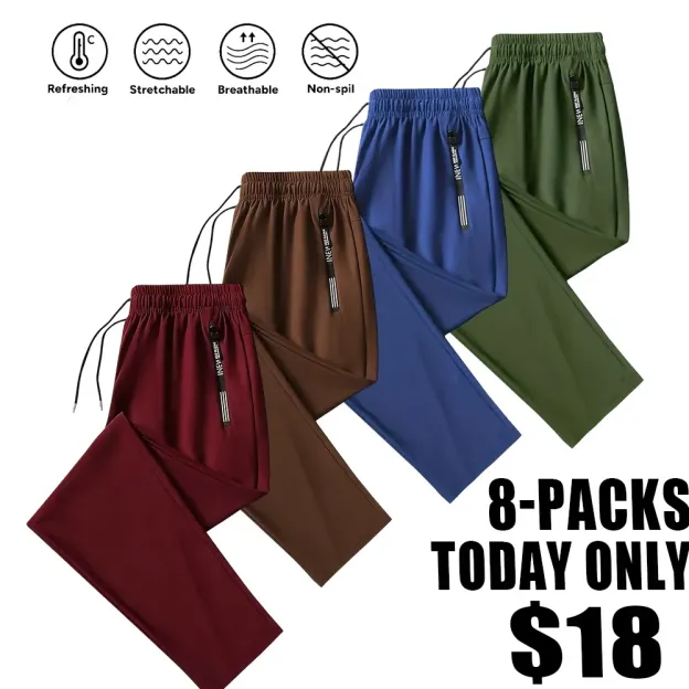 Men's Minimalist Ice Silk Casual Athletic Pants