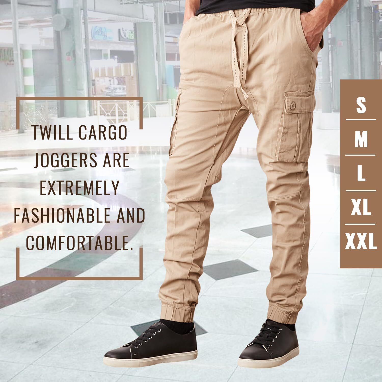 Last Day Promotion🔥3-Pack Men's Cotton Flex Stretch Cargo CombatJogger Pants (Sizes, S-6XL)