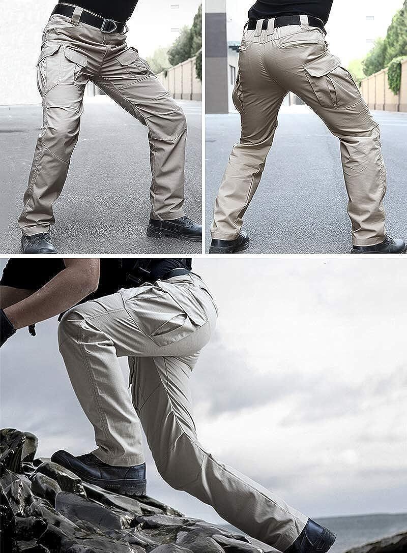(7 Pants)  Men's Outdoor Tactical Pants Rip Stop Lightweight Waterproof Military Combat