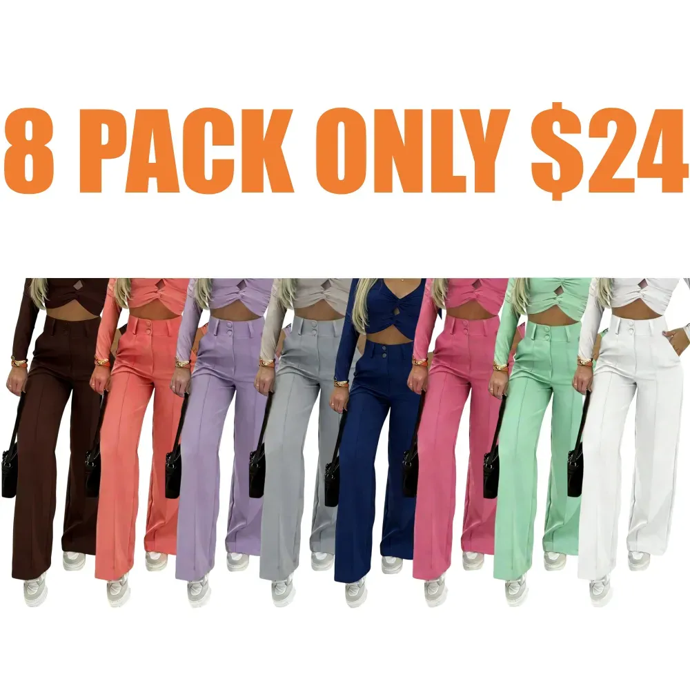 Women's Simple Wide-Leg Pants