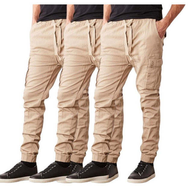 Last Day Promotion🔥3-Pack Men's Cotton Flex Stretch Cargo CombatJogger Pants (Sizes, S-6XL)