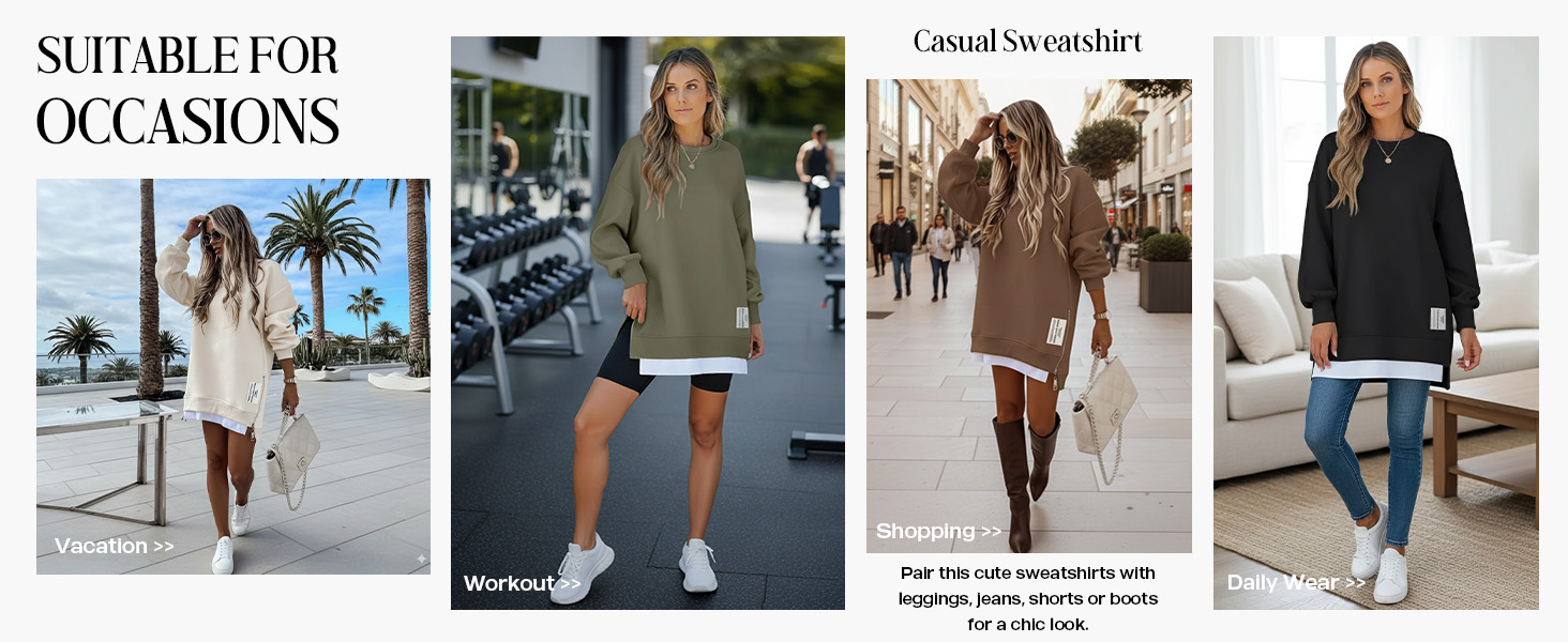 Vacation,Workout,Shopping,Daily Wear