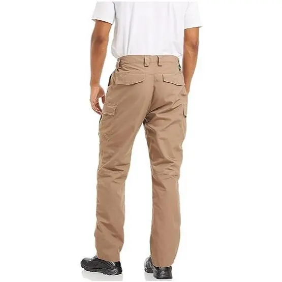 Men's Tactical Pants 9 Pockets Ripstop Water Repellent Cargo Pants Plain Casual Fitted Trousers Menswear for Work Hiking Hunting FallFreshness Outdoorfun