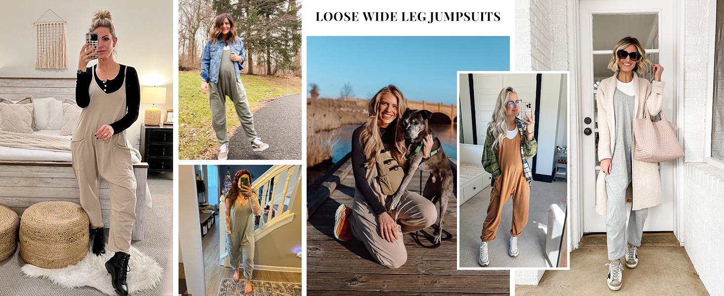 Tanming Women's Causal Jumpsuits V Neck Sleeveless Harem Overalls Stretchy Adjustable Strap Romper with Pockets #SpringStatements Tanming Women's Causal Jumpsuits V Neck Sleeveless Harem Overalls Stretchy Adjustable Strap Romper with Pockets #SpringStatements
