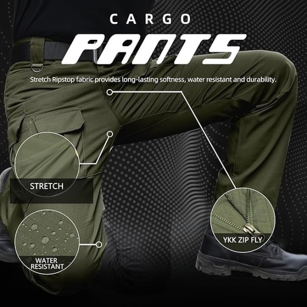 🔥🔥🔥10‐Pocket Tactical Cargo Pants – Built Rugged, Priced Right