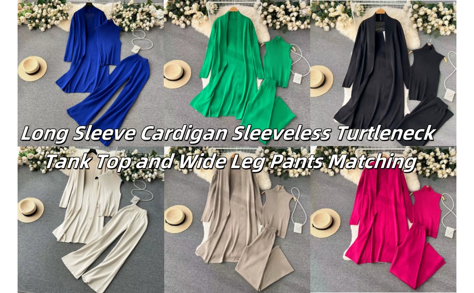 Women's 3 Piece Knit Lounge Set