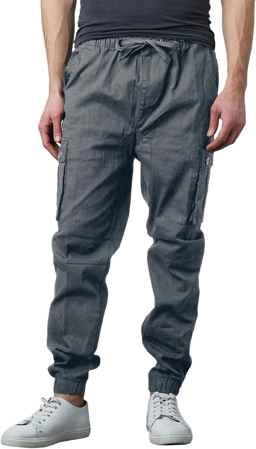 Last Day Promotion🔥3-Pack Men's Cotton Flex Stretch Cargo CombatJogger Pants (Sizes, S-6XL)