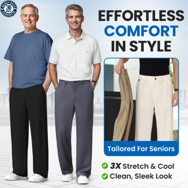 🔥Men's High Stretch Straight Fit Pants