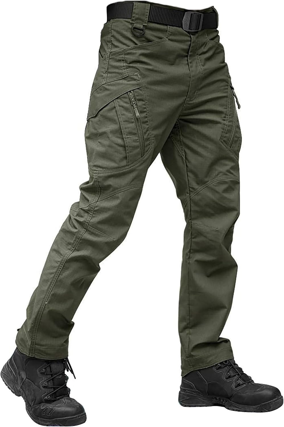 Men's Tactical Pants with 9 Pockets Rip-Stop Lightweight Work Hiking Pants FallFreshness