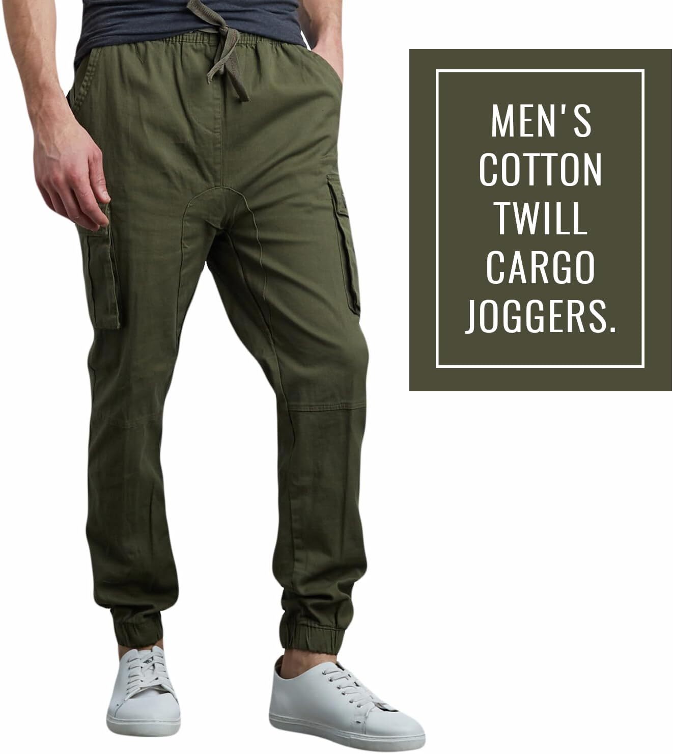 Last Day Promotion🔥3-Pack Men's Cotton Flex Stretch Cargo CombatJogger Pants (Sizes, S-6XL)