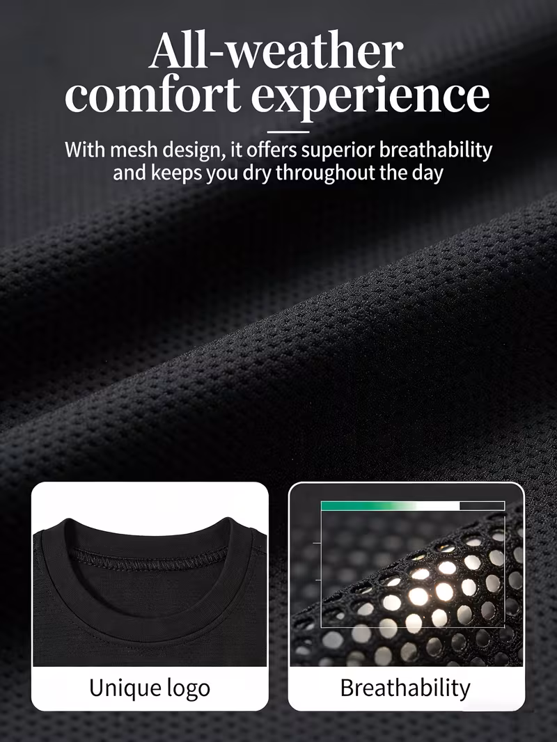 mens 8 pack workout shirts quick drying breathable cooling mesh athletic t shirts moisture wicking short sleeve gym running tops mens clothes   butfits for men practical gifts for boyfriend camiseta para hombre Product details 3