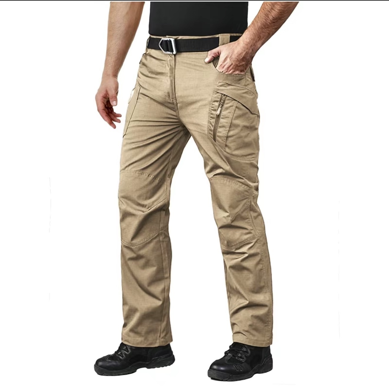 Men's Tactical Pants with 9 Pockets Rip-Stop Lightweight Work Hiking Pants FallFreshness