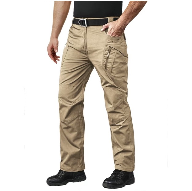 Men's Tactical Pants with 9 Pockets Rip-Stop Lightweight Work Hiking Pants FallFreshness