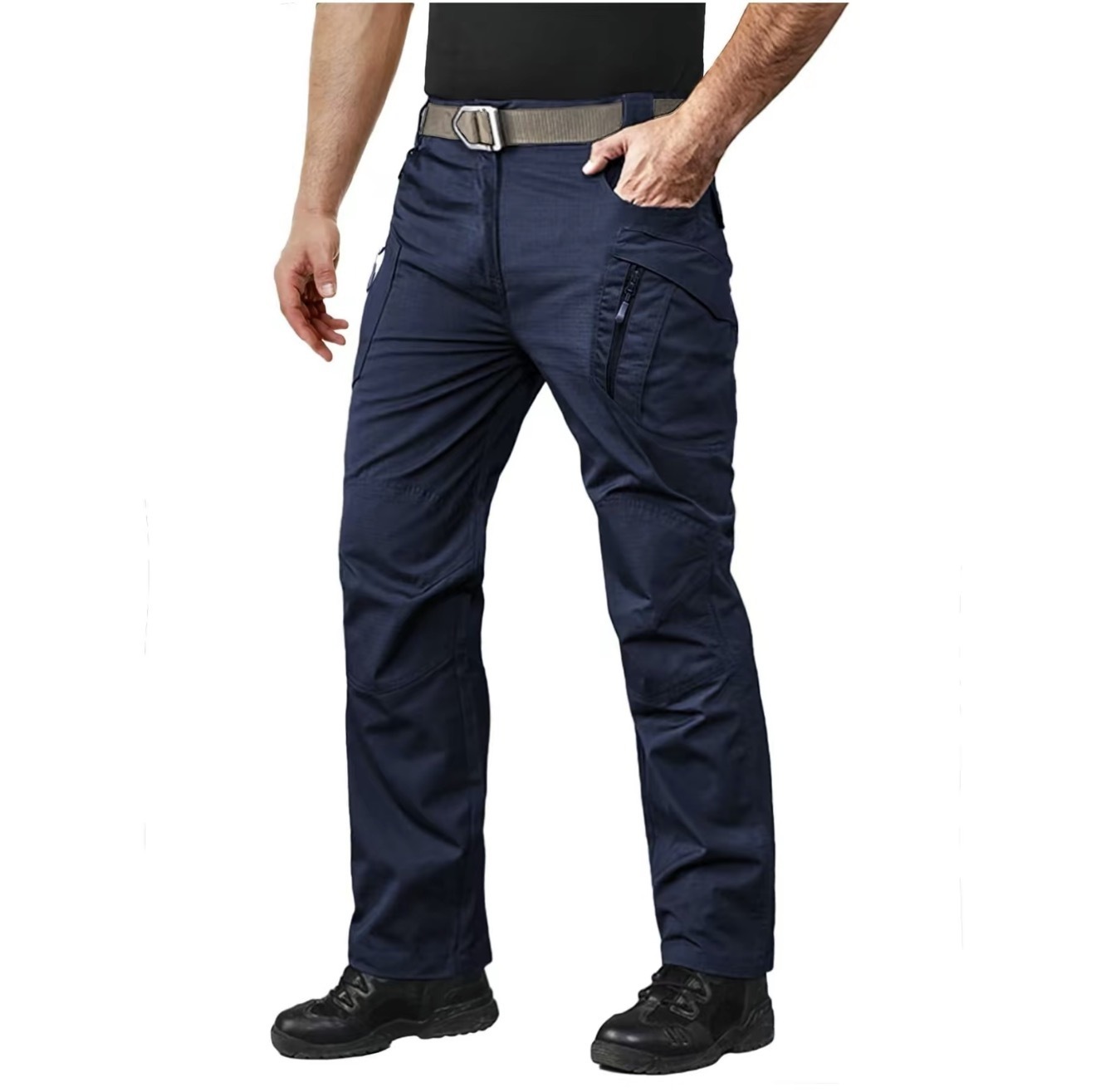Men's Tactical Pants with 9 Pockets Rip-Stop Lightweight Work Hiking Pants FallFreshness