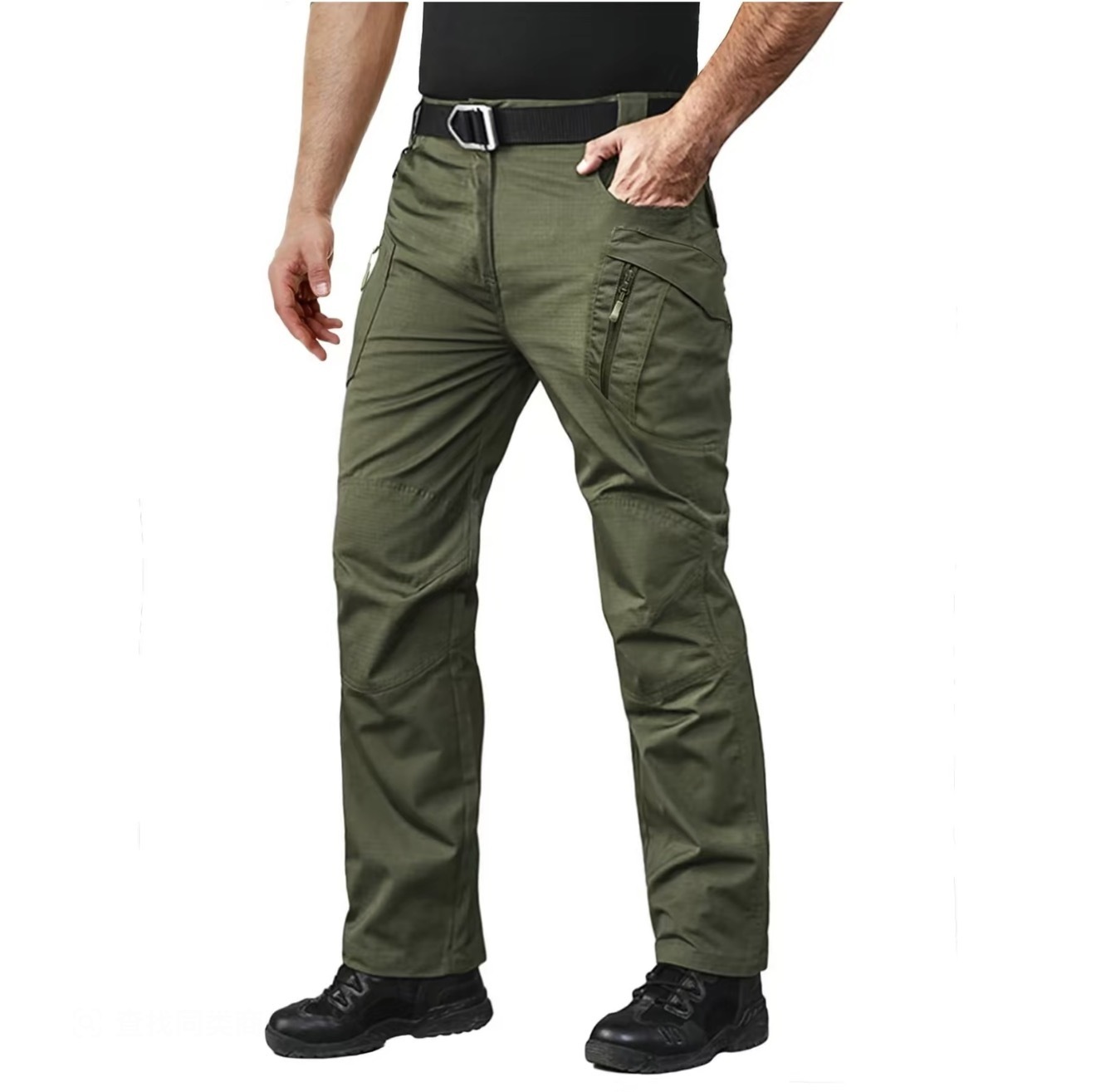 Men's Tactical Pants with 9 Pockets Rip-Stop Lightweight Work Hiking Pants FallFreshness