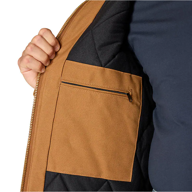 Carhartt Men's J140 Duck Active Jacket - Quilted Flannel Lined