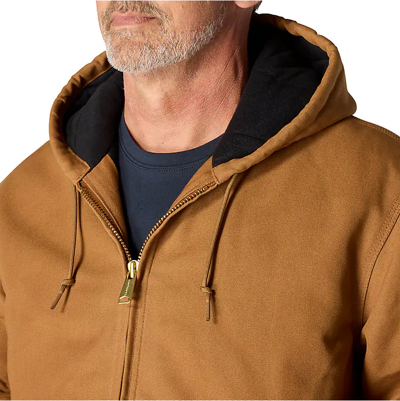 Carhartt Men's J140 Duck Active Jacket - Quilted Flannel Lined