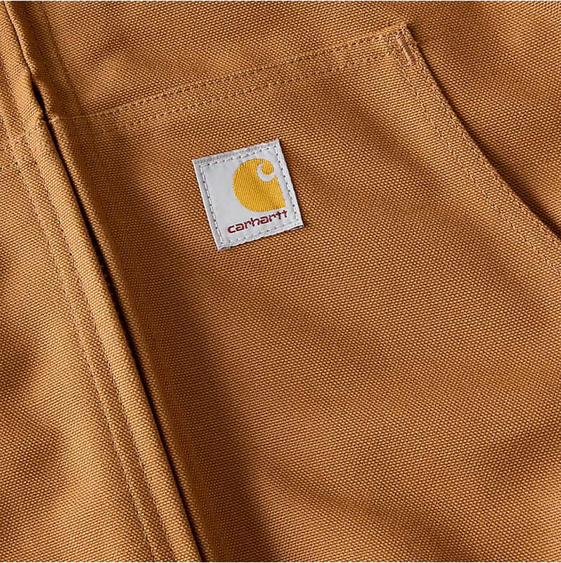 Carhartt Men's J140 Duck Active Jacket - Quilted Flannel Lined