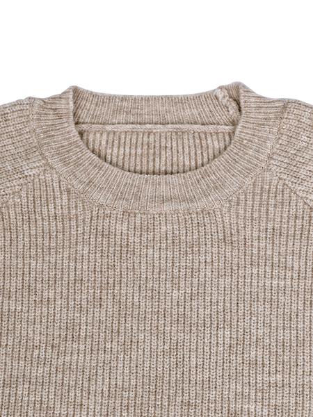 Women's Raglan Sleeve Split Sweater & Elastic Waist Pants Set, Basic Round Neck Top & Pants Sweater Set, Women's Autumn & Winter Clothing for Daily Wear.