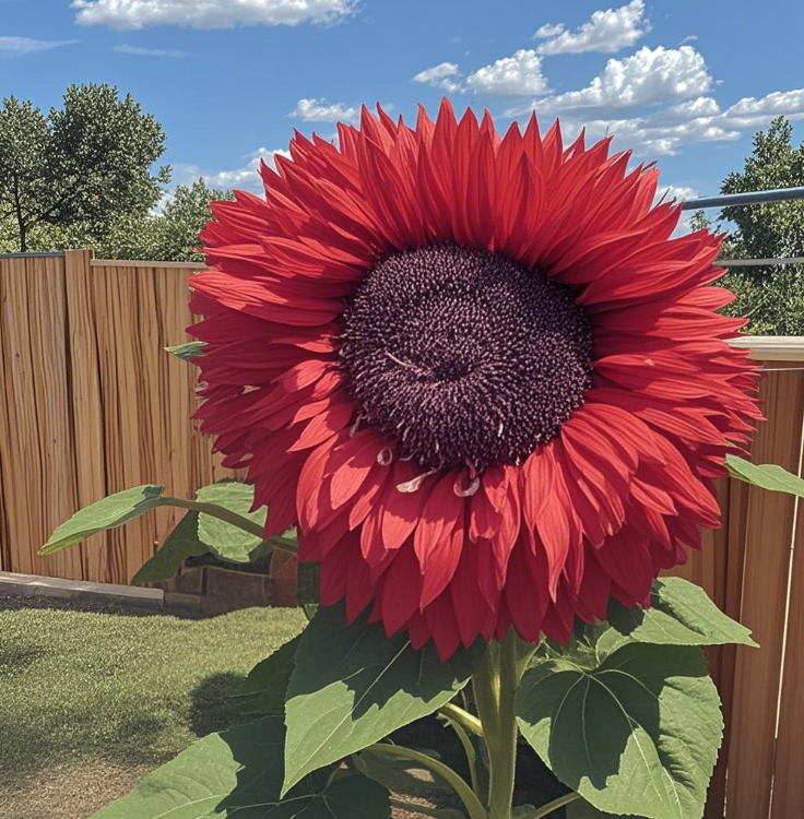 Red Giant Teddy Bear Sunflower 