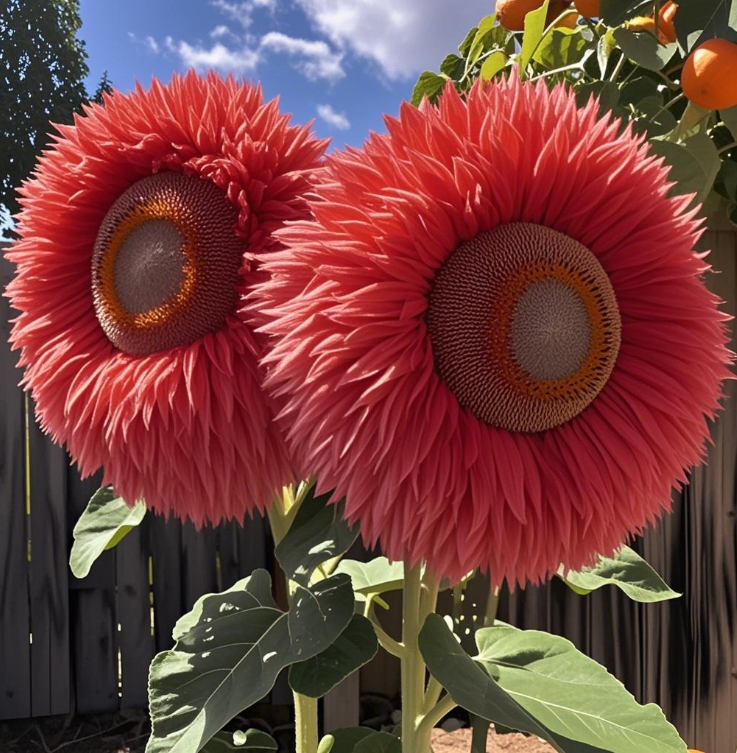 Red Giant Teddy Bear Sunflower 